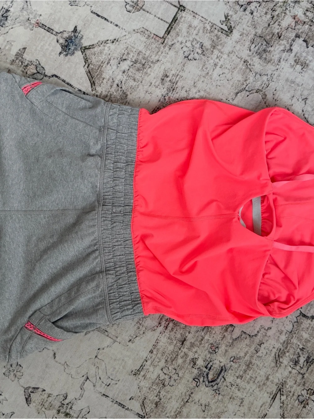 Ivivva Girls Neon Pink & Gray Pull-On Romper